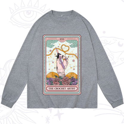 Purplehecate The Crochet Artist Tarot Card Long Sleeve T-Shirt