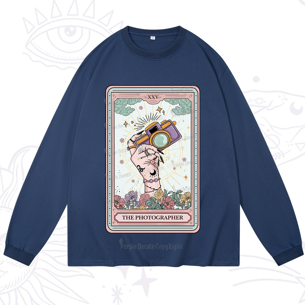 Purplehecate The Photographer Tarot Card Long Sleeve T-Shirt