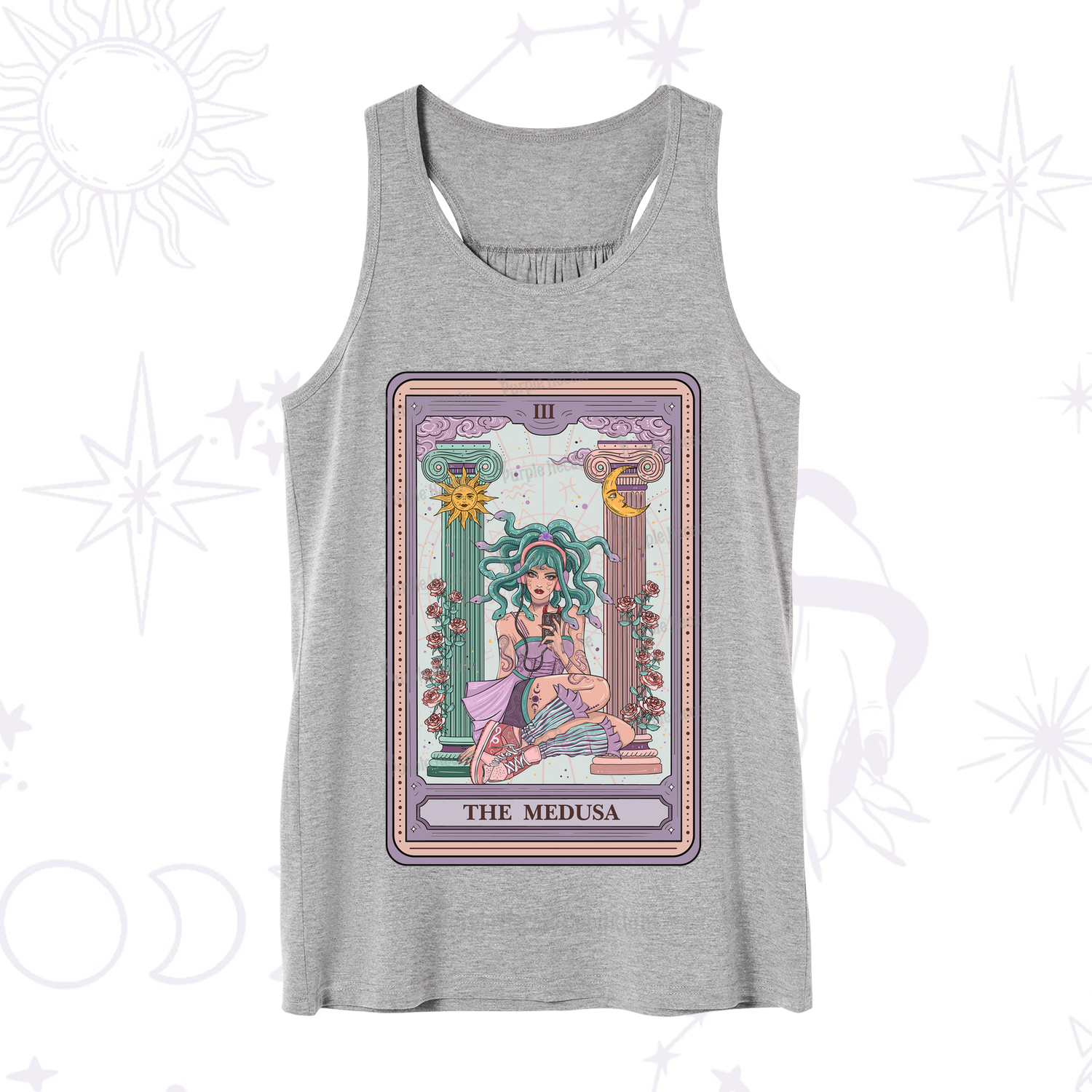 Purplehecate The Fashionable Medusa Tarot Card Tank