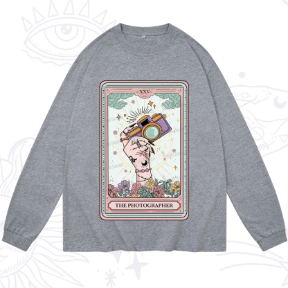 Purplehecate The Photographer Tarot Card Long Sleeve T-Shirt