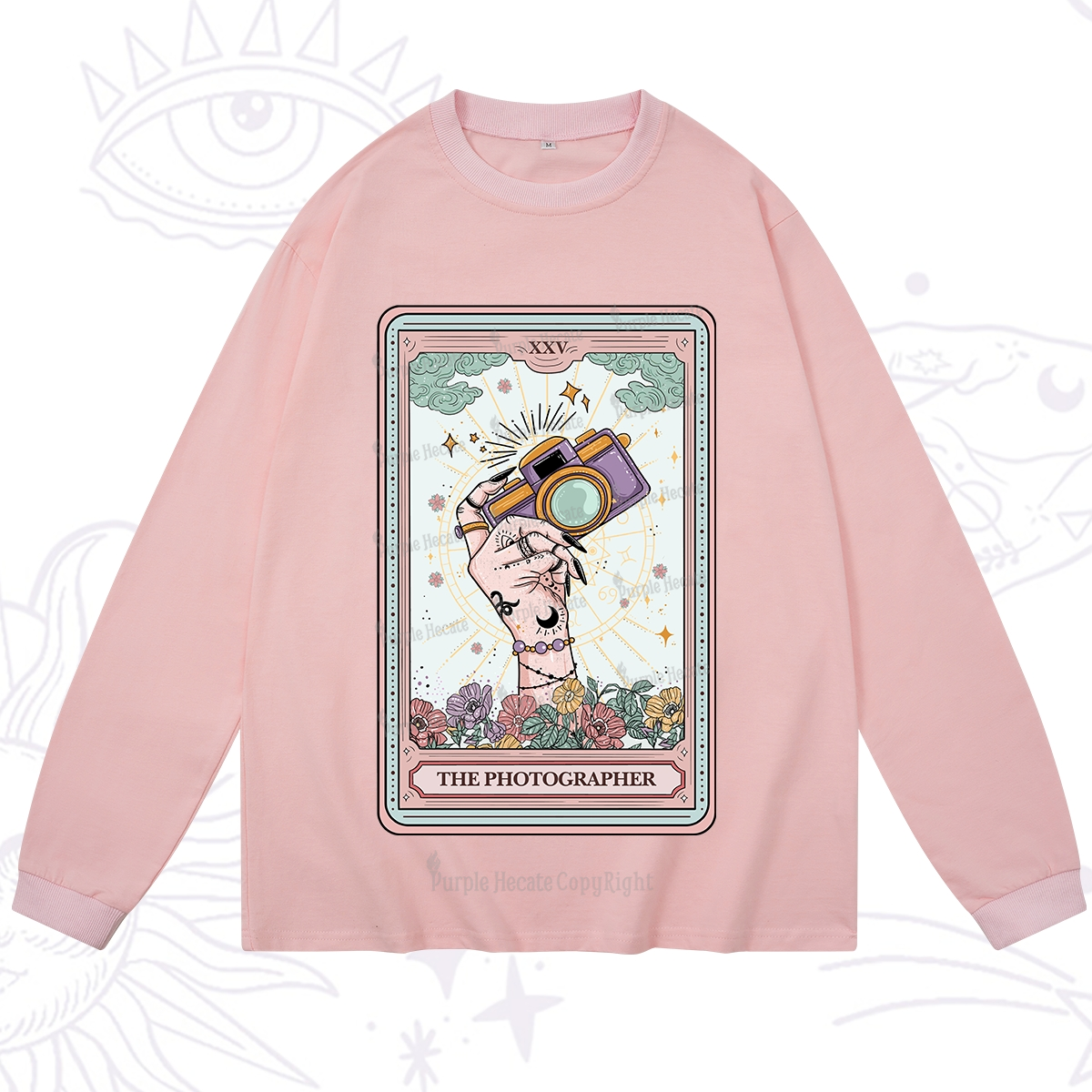 Purplehecate The Photographer Tarot Card Long Sleeve T-Shirt