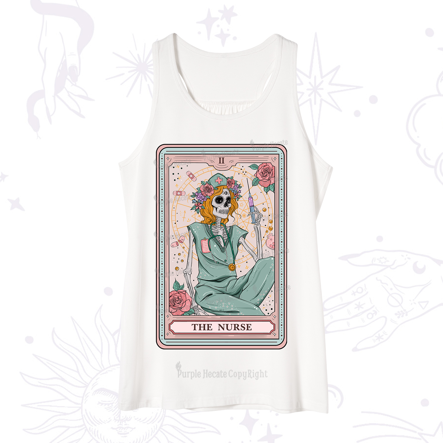Purplehecate The Nurse Tarot Card Tank