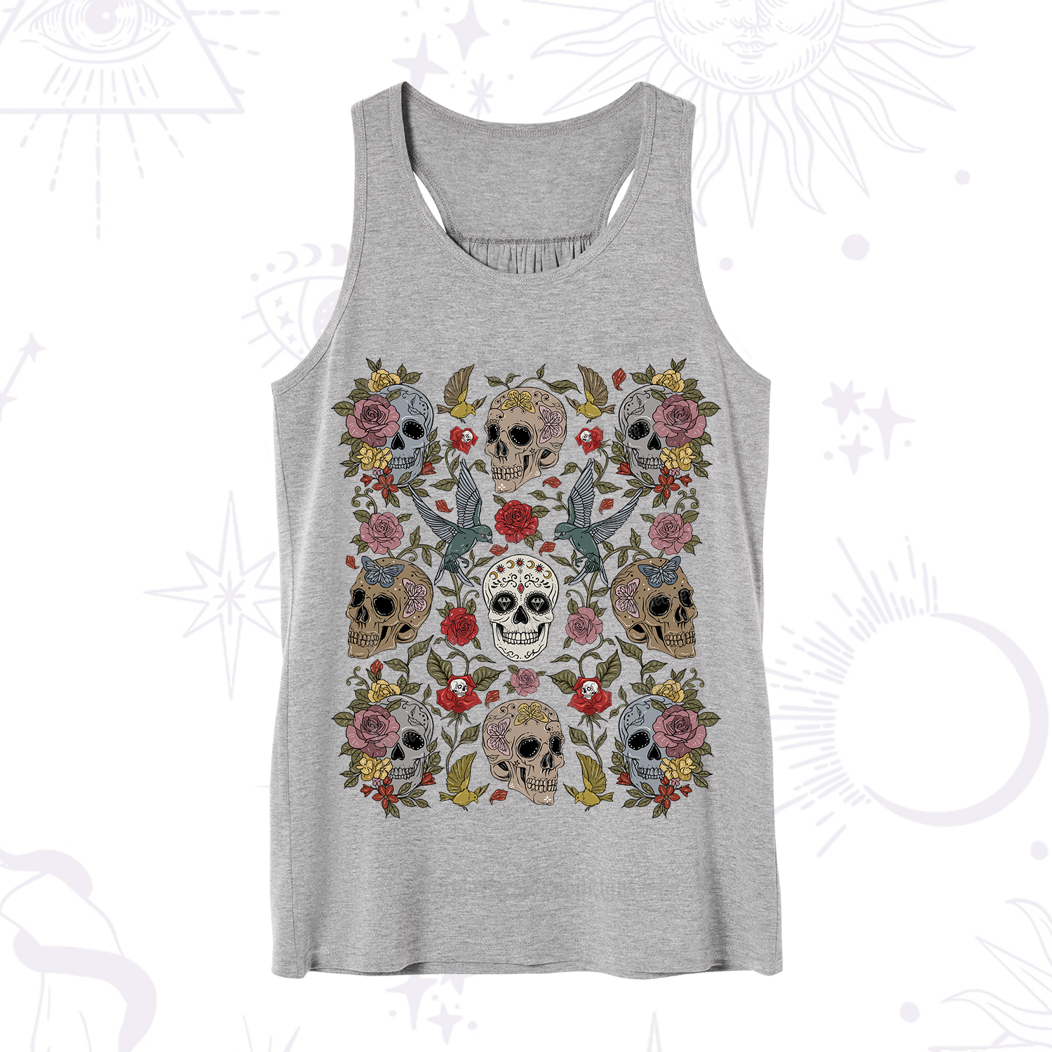 Purplehecate Skull Garden Tank