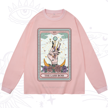 Purplehecate The Lash Boss Tarot Card Long Sleeve T-Shirt