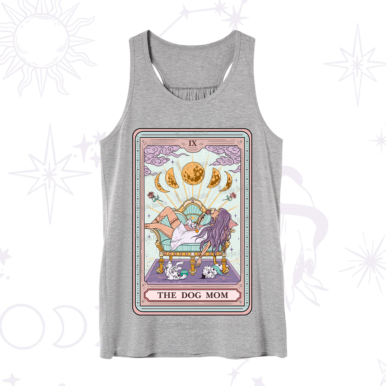 Purplehecate The Dog Mom Tarot Card Tank
