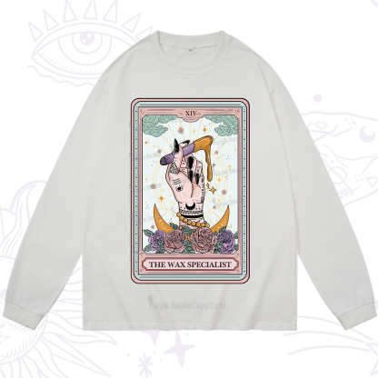 Purplehecate The Wax Specialist Tarot Card Long Sleeve T-Shirt