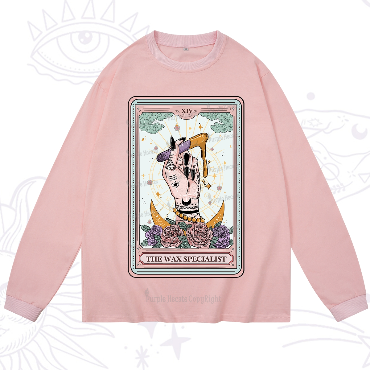 Purplehecate The Wax Specialist Tarot Card Long Sleeve T-Shirt