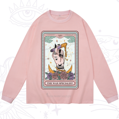 Purplehecate The Wax Specialist Tarot Card Long Sleeve T-Shirt