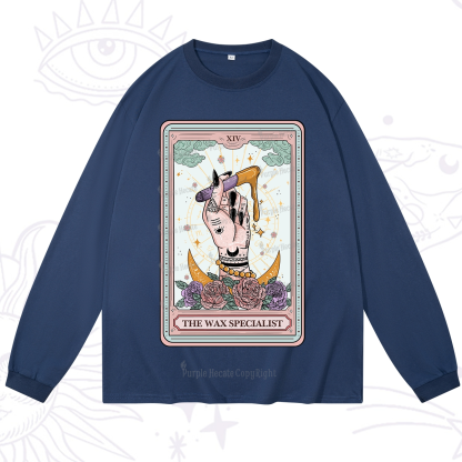 Purplehecate The Wax Specialist Tarot Card Long Sleeve T-Shirt