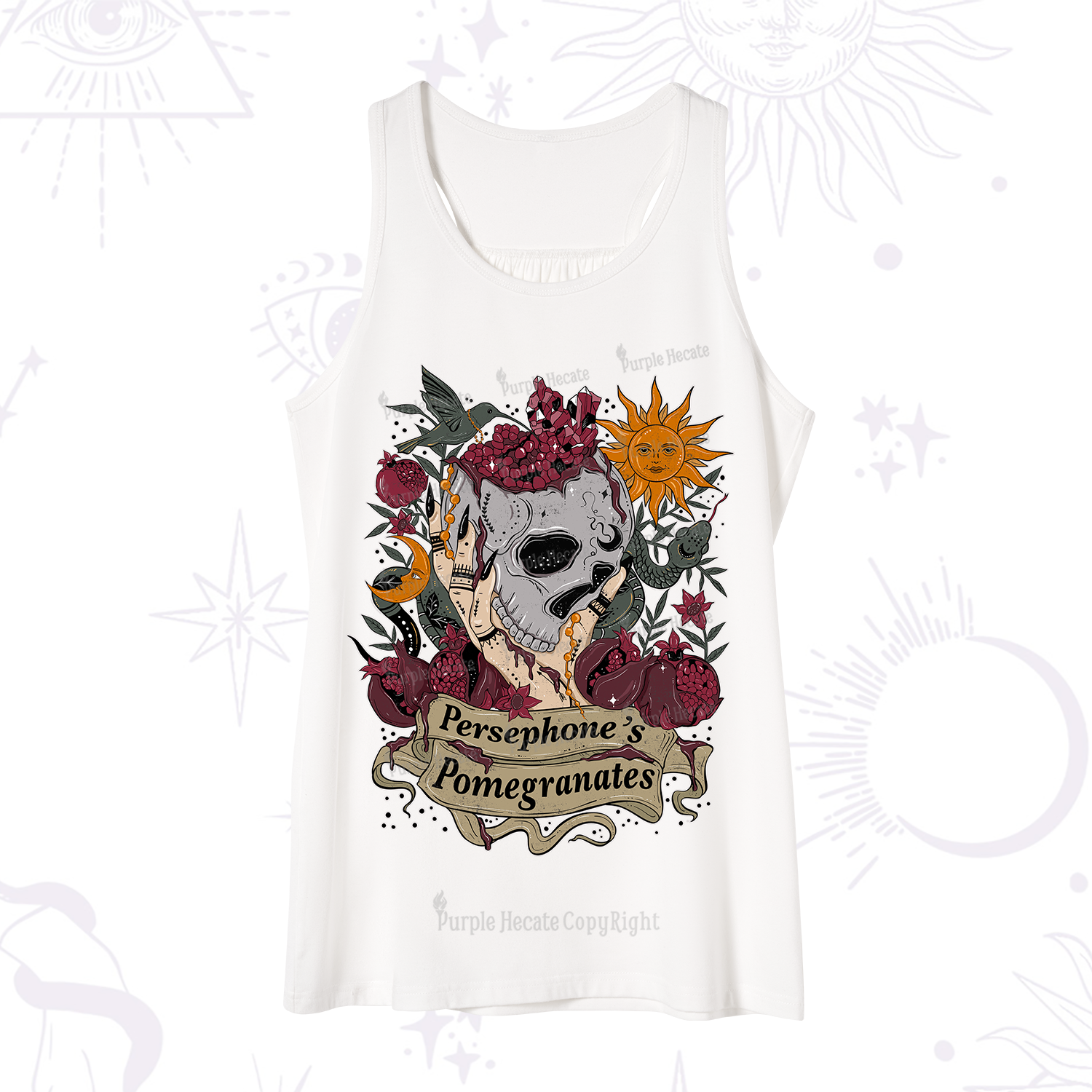 Purplehecate Persephone's Pomegranates Tank