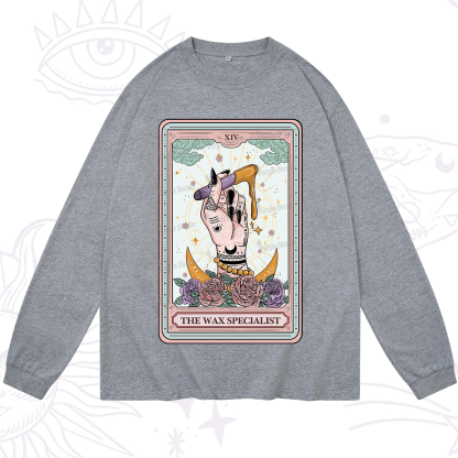 Purplehecate The Wax Specialist Tarot Card Long Sleeve T-Shirt