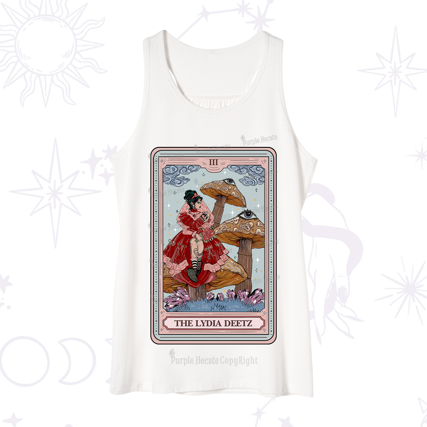 Purplehecate The Lydia Deetz Tarot Tank