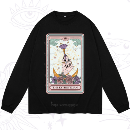 Purplehecate The Esthetician Tarot Card Long Sleeve T-Shirt