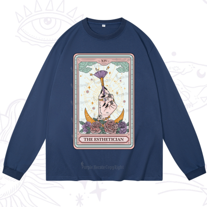 Purplehecate The Esthetician Tarot Card Long Sleeve T-Shirt