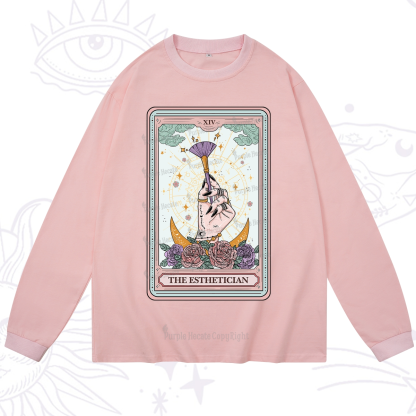 Purplehecate The Esthetician Tarot Card Long Sleeve T-Shirt