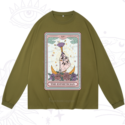 Purplehecate The Esthetician Tarot Card Long Sleeve T-Shirt