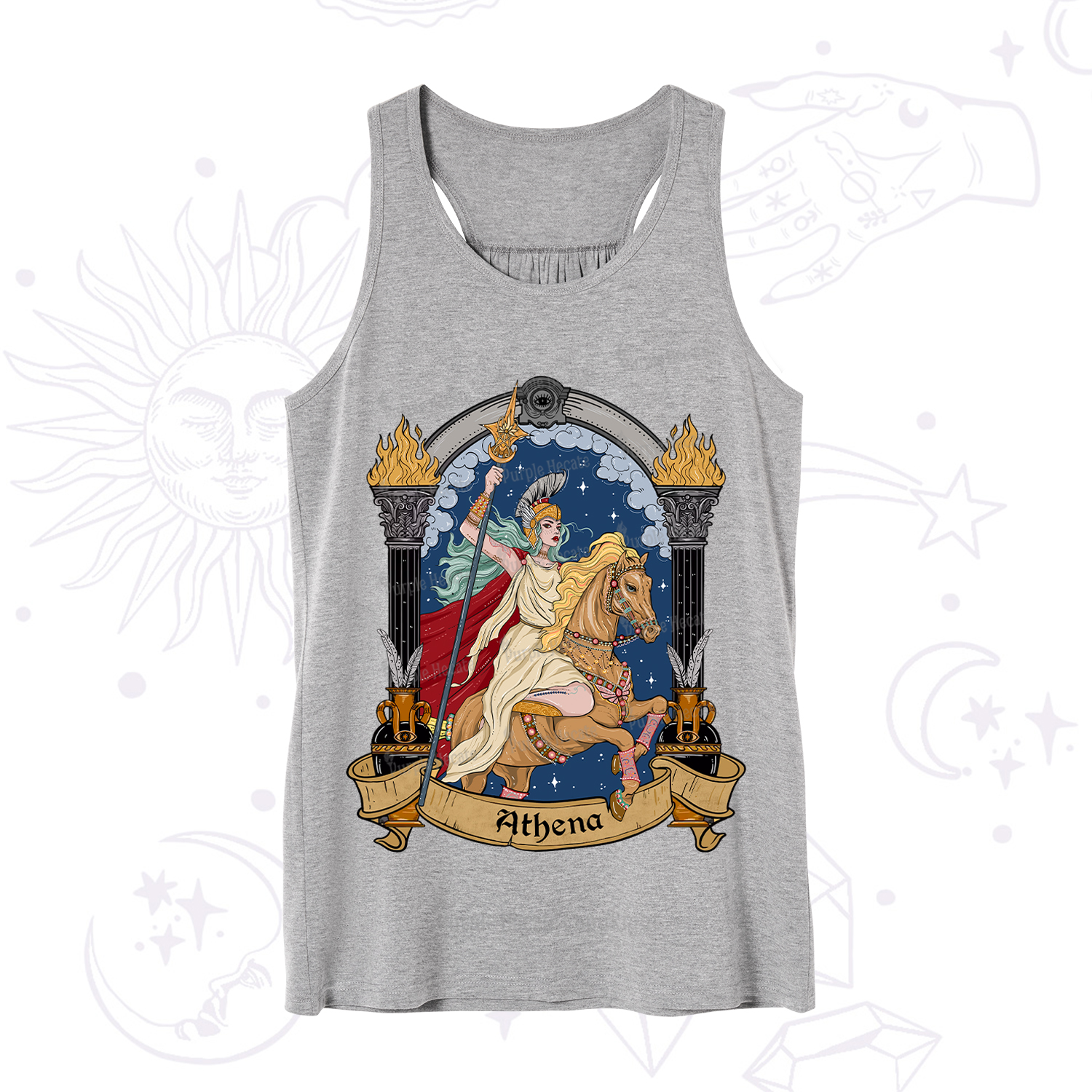 Purplehecate The Mighty Goddess Athena Tank
