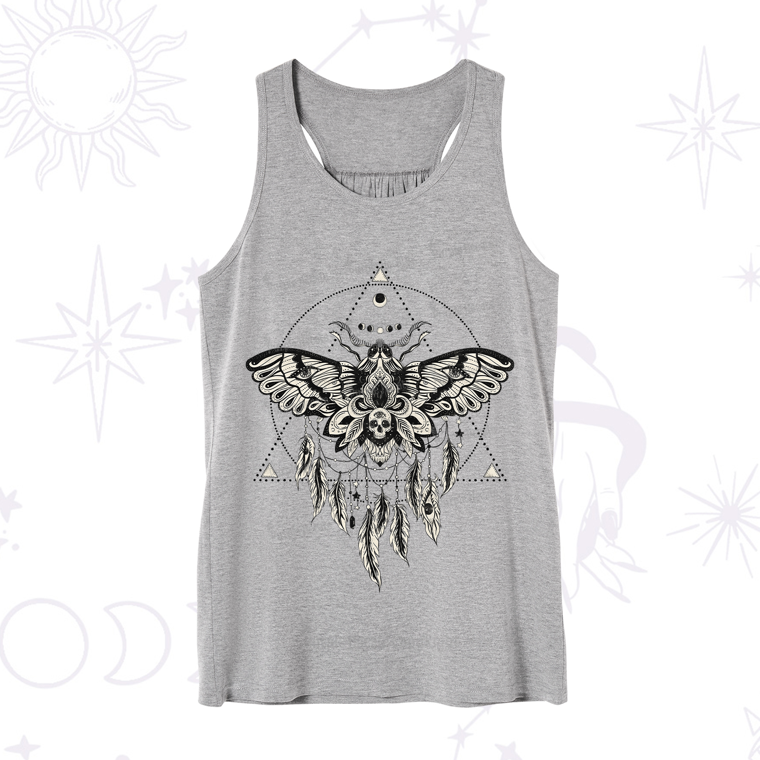 Purplehecate Mystical Luna Moth Tank