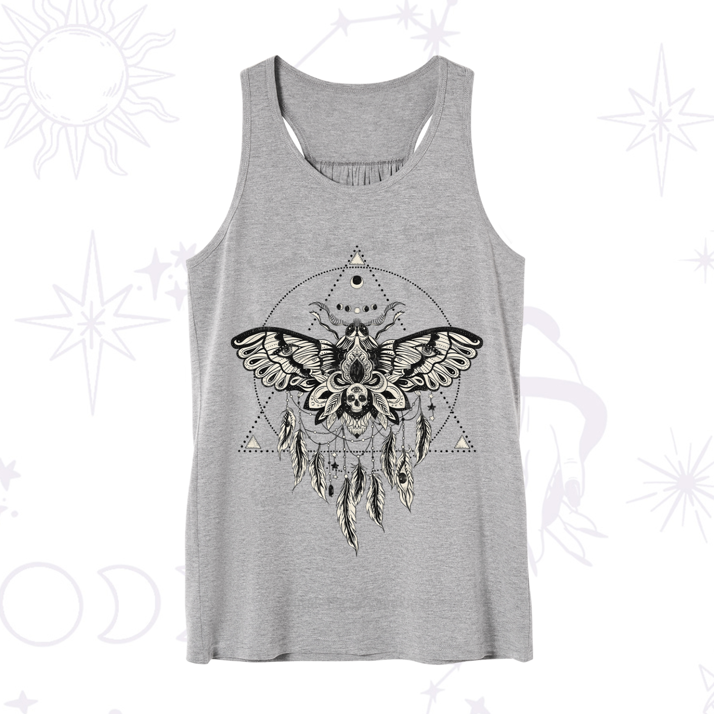 Purplehecate Mystical Luna Moth Tank
