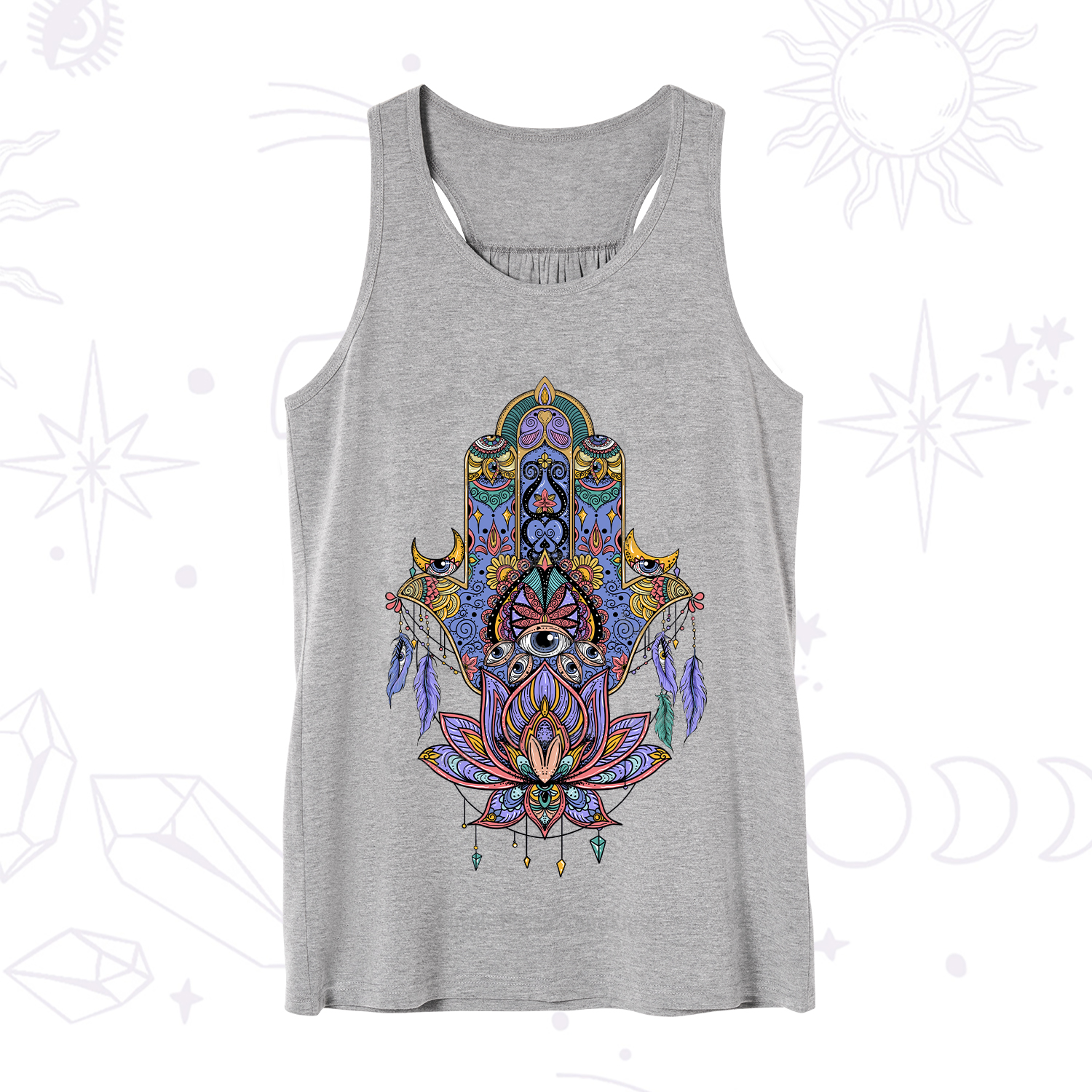 Purplehecate Hamsa Evil Eye Tank