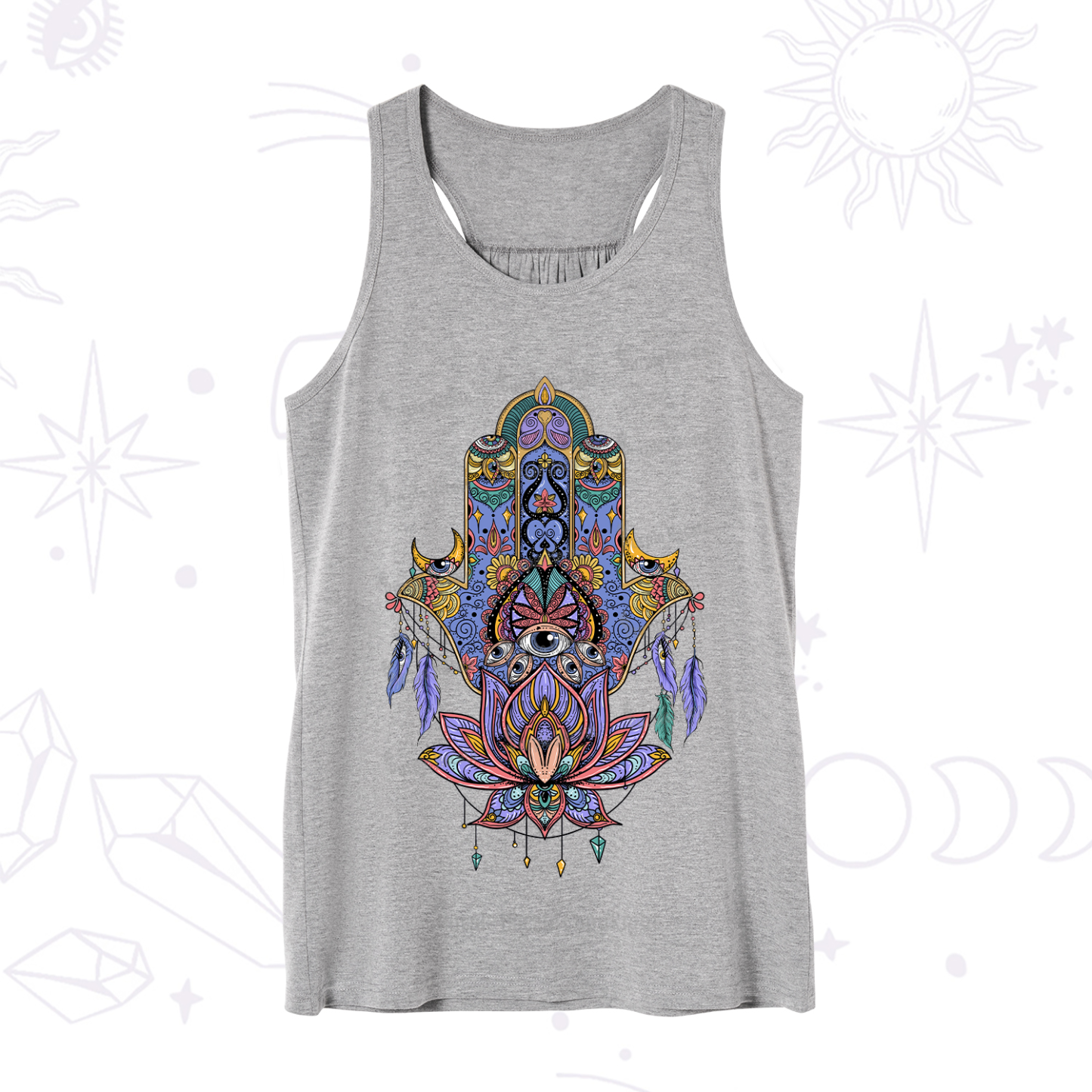 Purplehecate Hamsa Evil Eye Tank
