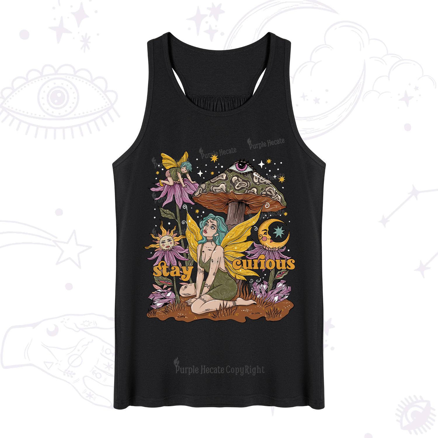 Purplehecate Stay Curious Tank