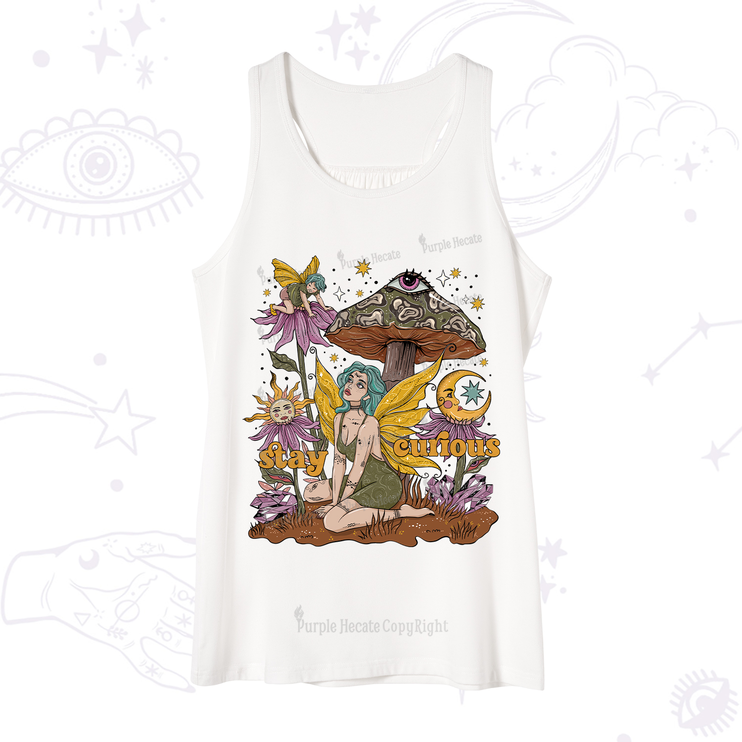 Purplehecate Stay Curious Tank