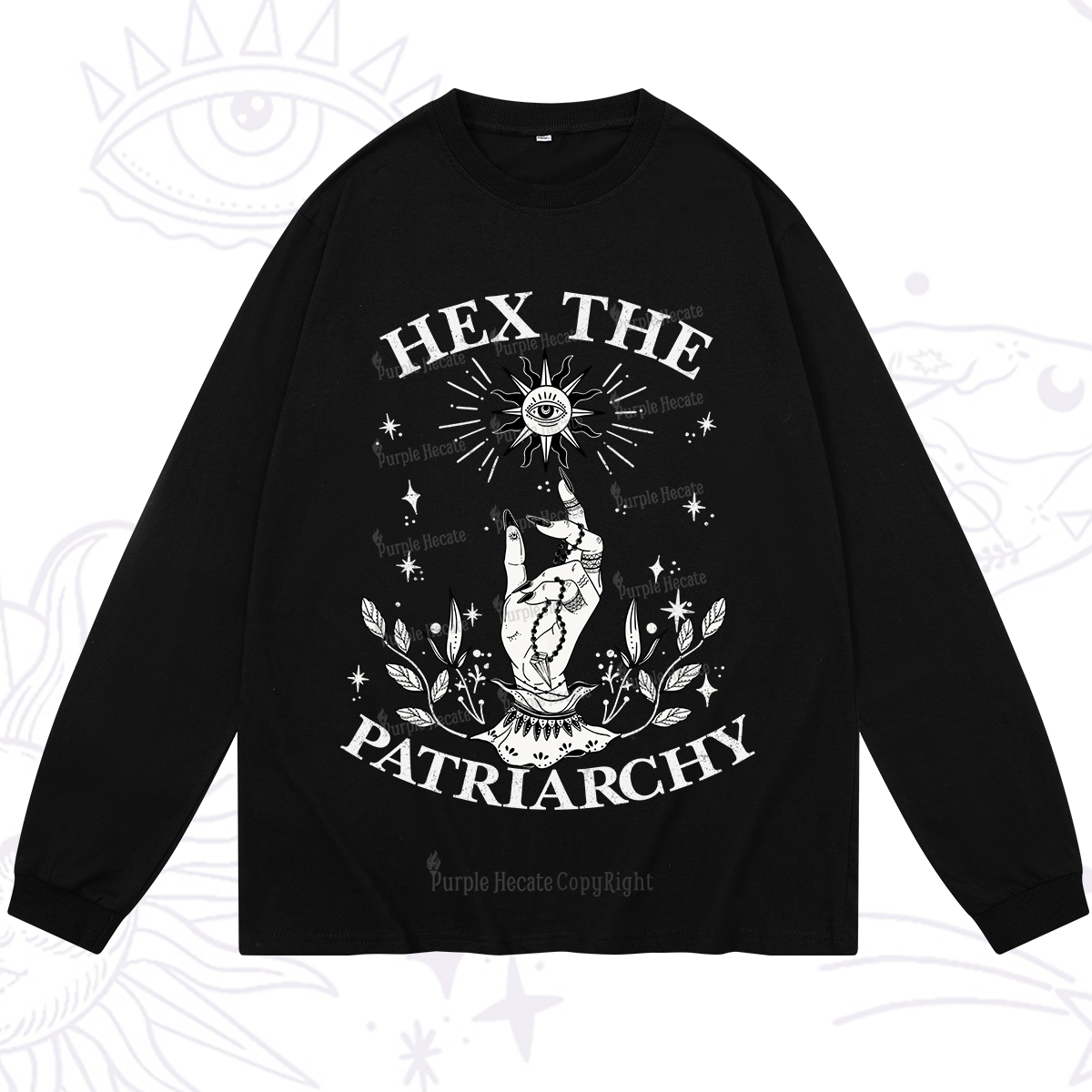 Purplehecate Smash The Patriarchy Long Sleeve T-Shirt