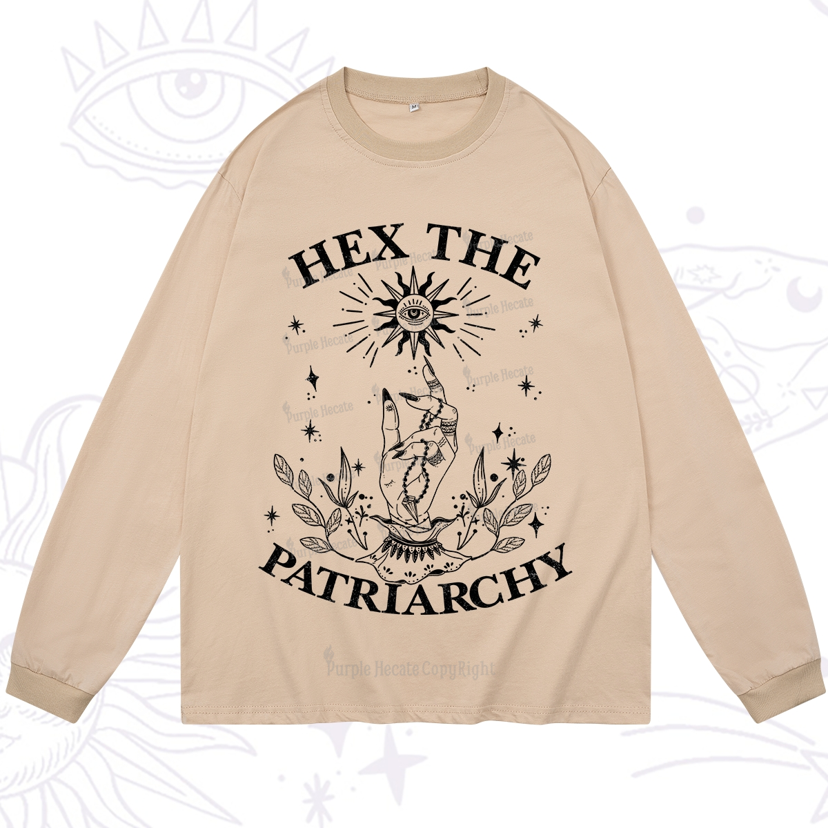 Purplehecate Smash The Patriarchy Long Sleeve T-Shirt