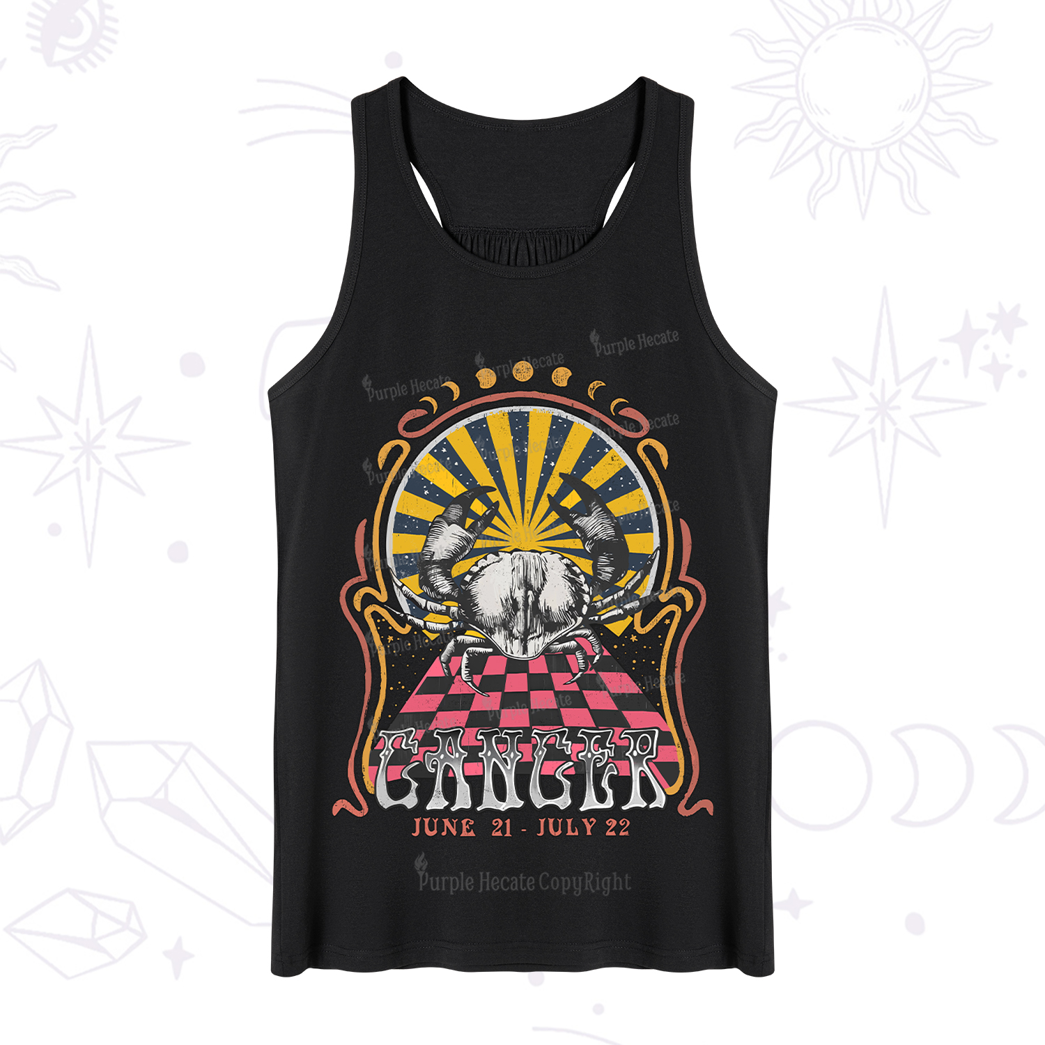 Purplehecate Cancer Crew Zodiac Tank