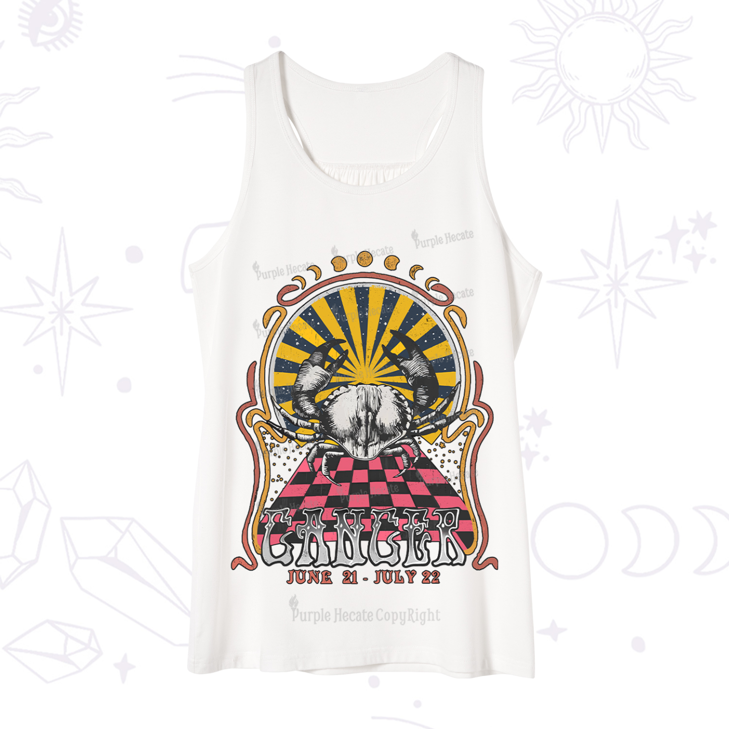 Purplehecate Cancer Crew Zodiac Tank