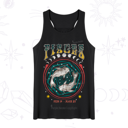 Purplehecate Pisces Crew Zodiac Tank