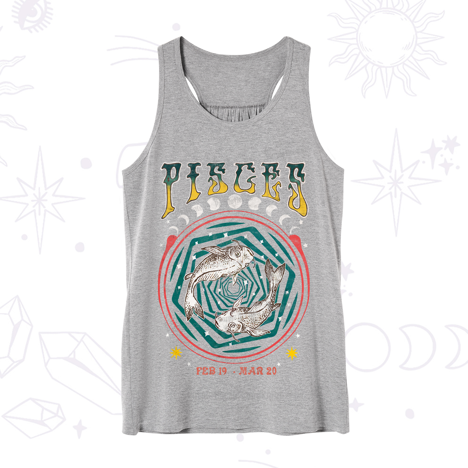 Purplehecate Pisces Crew Zodiac Tank