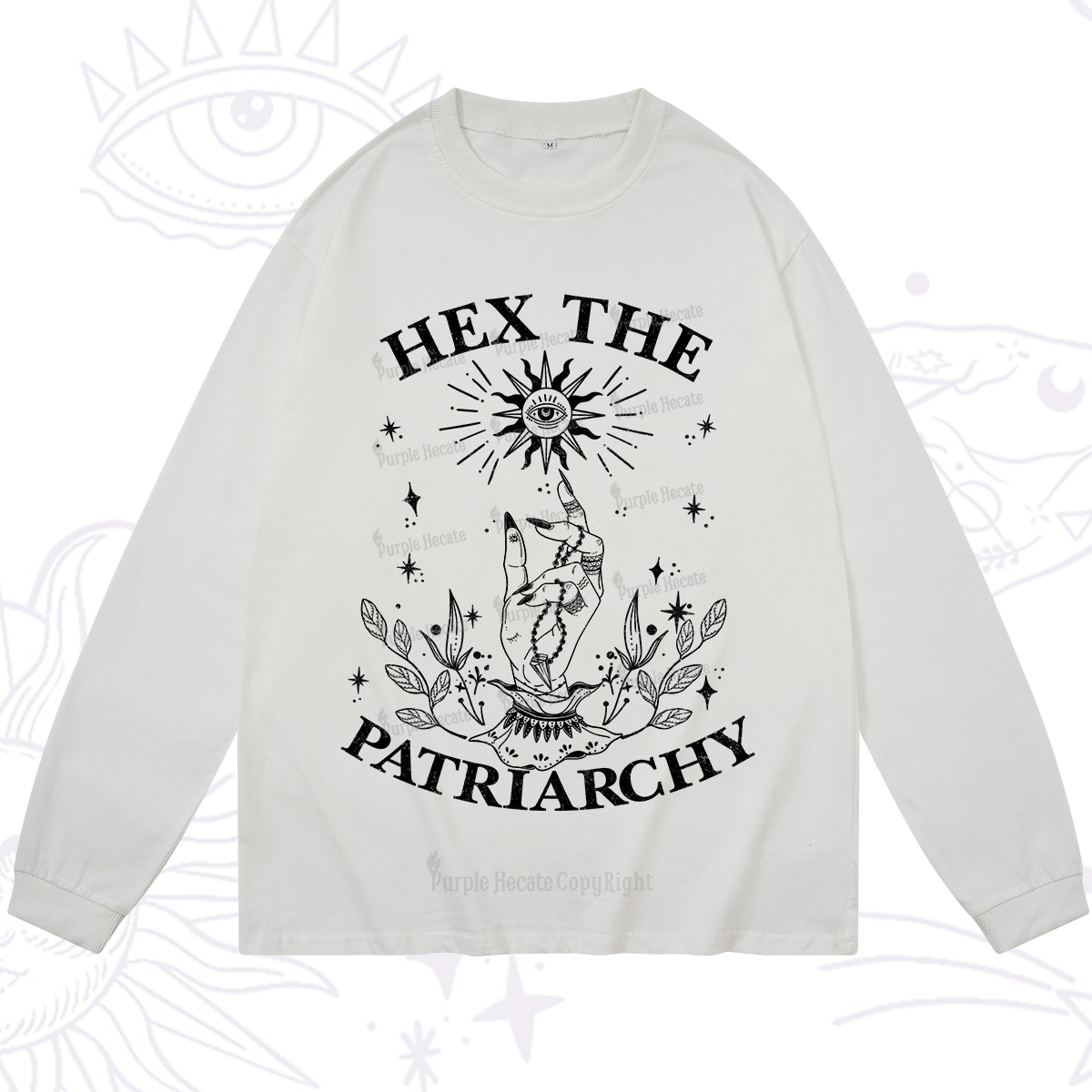 Purplehecate Smash The Patriarchy Long Sleeve T-Shirt