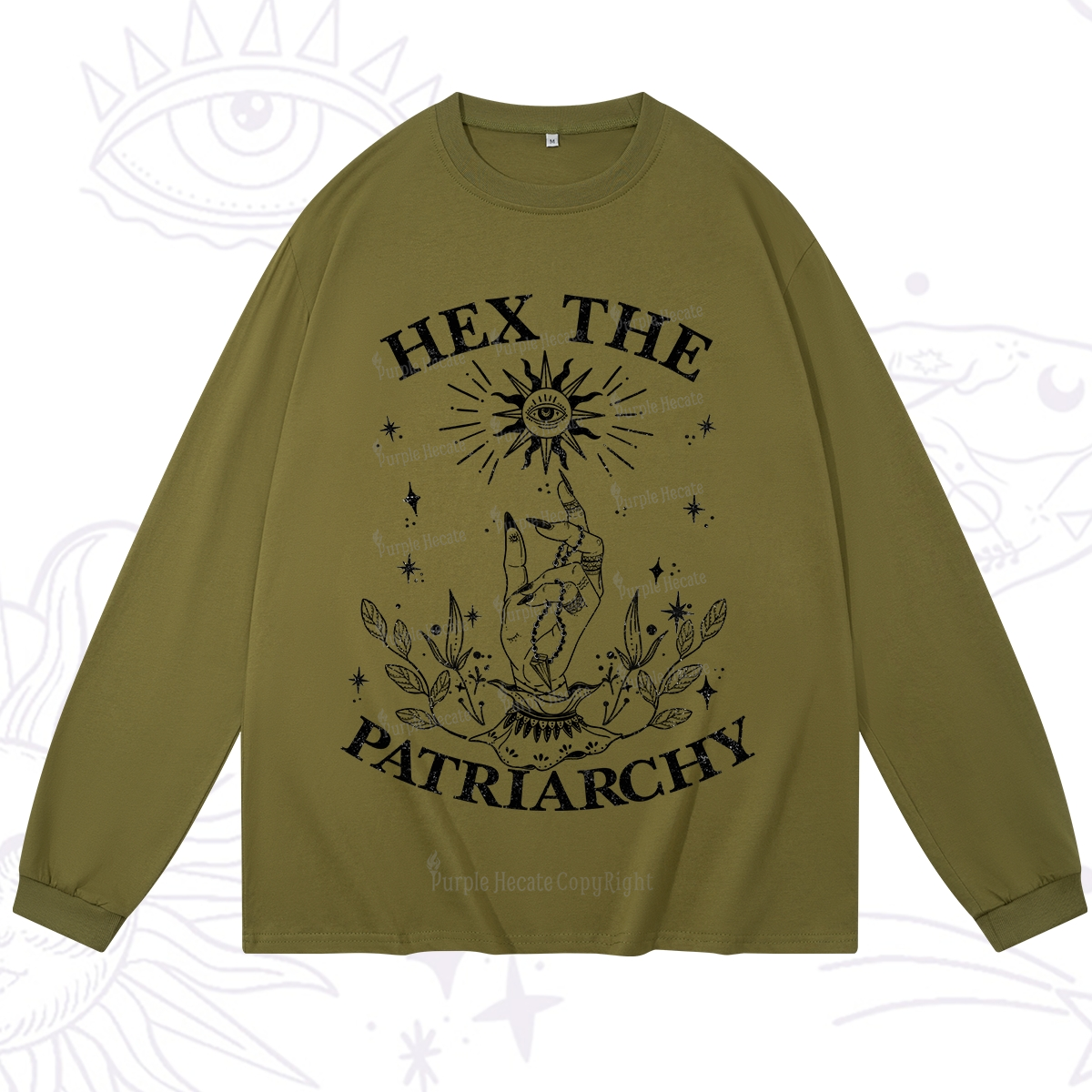 Purplehecate Smash The Patriarchy Long Sleeve T-Shirt