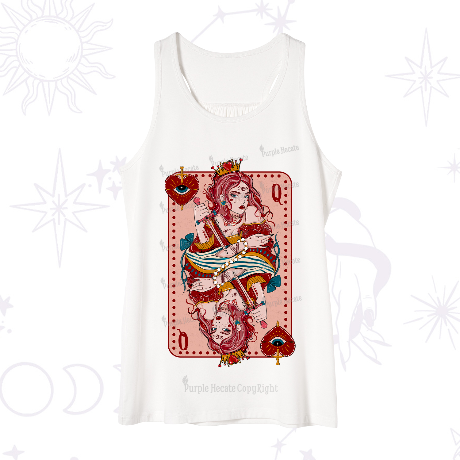 Purplehecate Queen of Hearts Tank