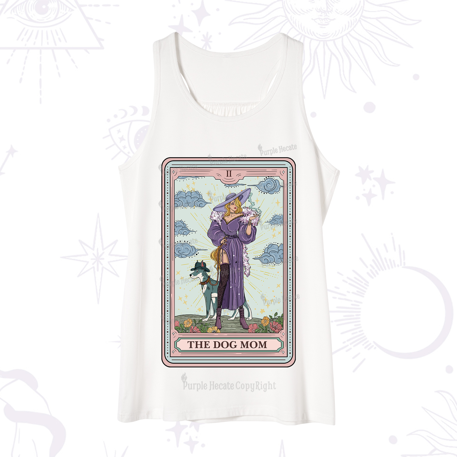 Purplehecate The Dog Mom Tarot Tank