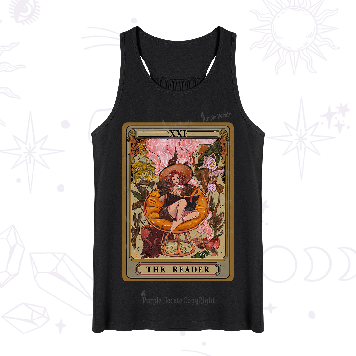 Purplehecate The Reader Tarot Card Tank