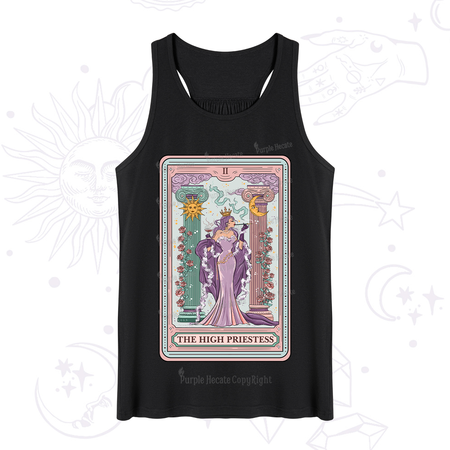 Purplehecate The High Priestess Tarot Card Tank