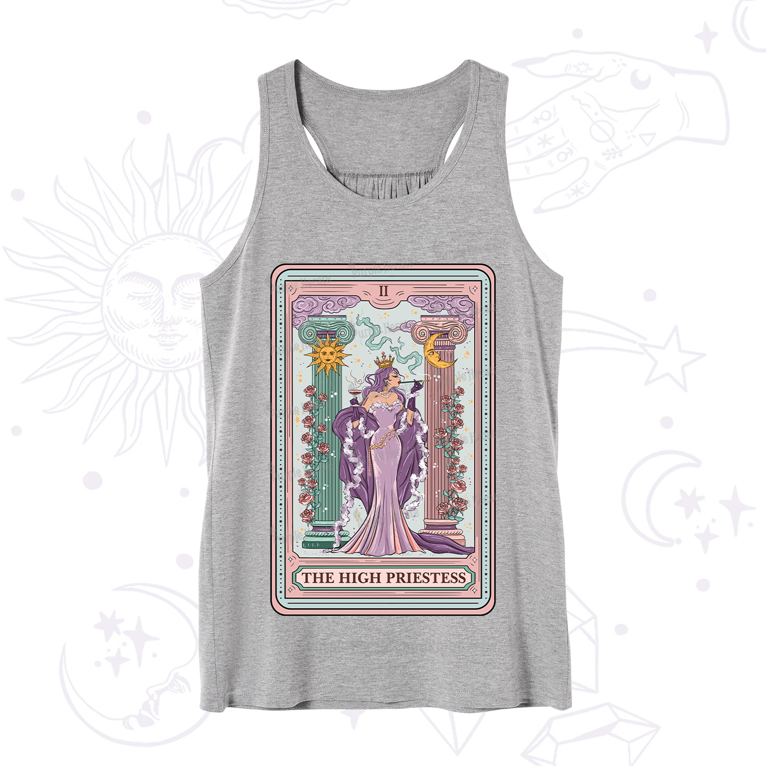 Purplehecate The High Priestess Tarot Card Tank