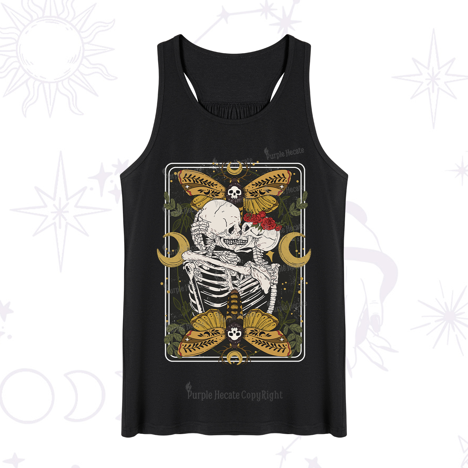 Purplehecate Deathless Moonlit Love Tank