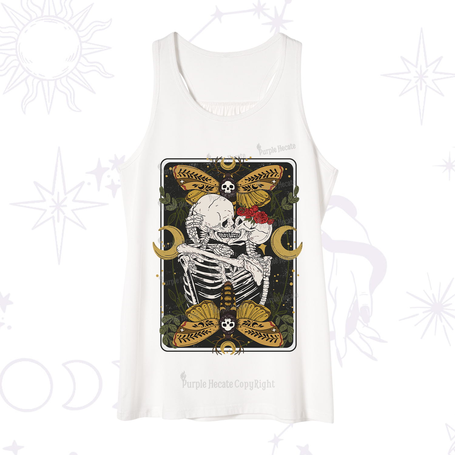 Purplehecate Deathless Moonlit Love Tank