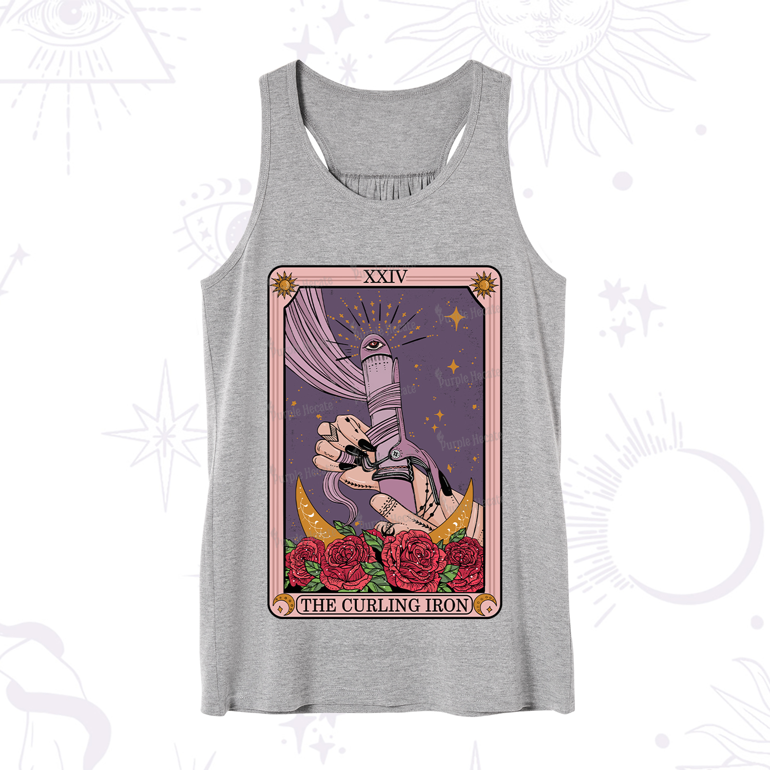 Purplehecate The Curling Iron Tarot Tank