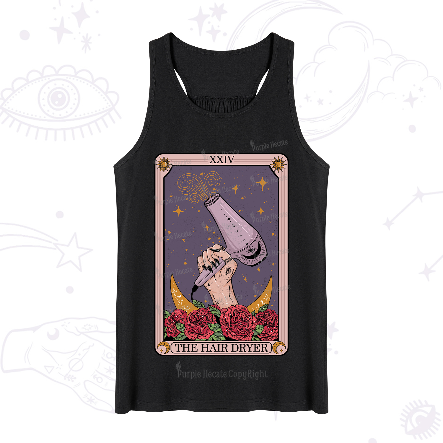 Purplehecate The Hair Dryer Tarot Tank