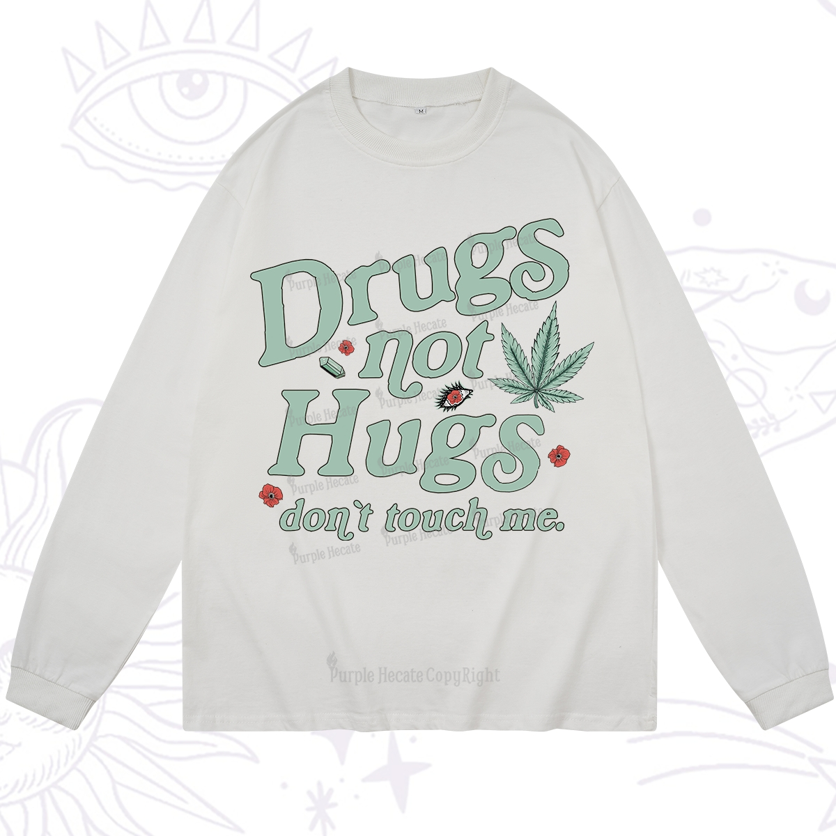 Purplehecate Sarcastic Weed Long Sleeve T-Shirt