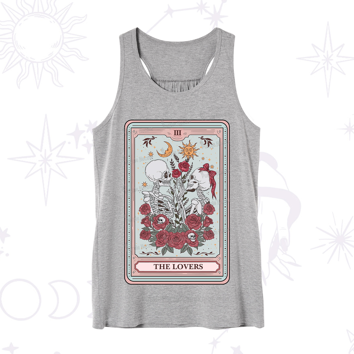 Purplehecate The Lovers Skeleton Tarot Tank