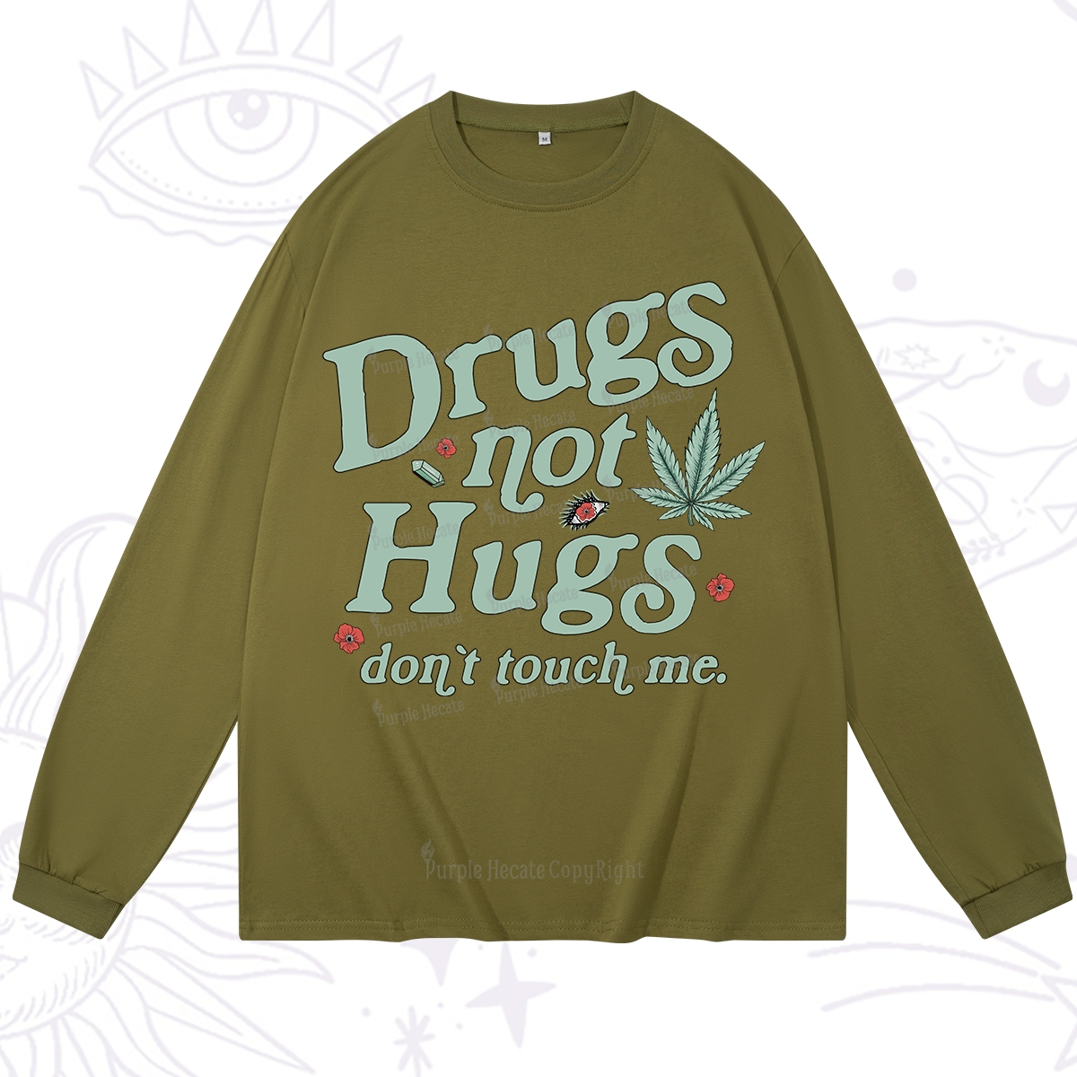 Purplehecate Sarcastic Weed Long Sleeve T-Shirt