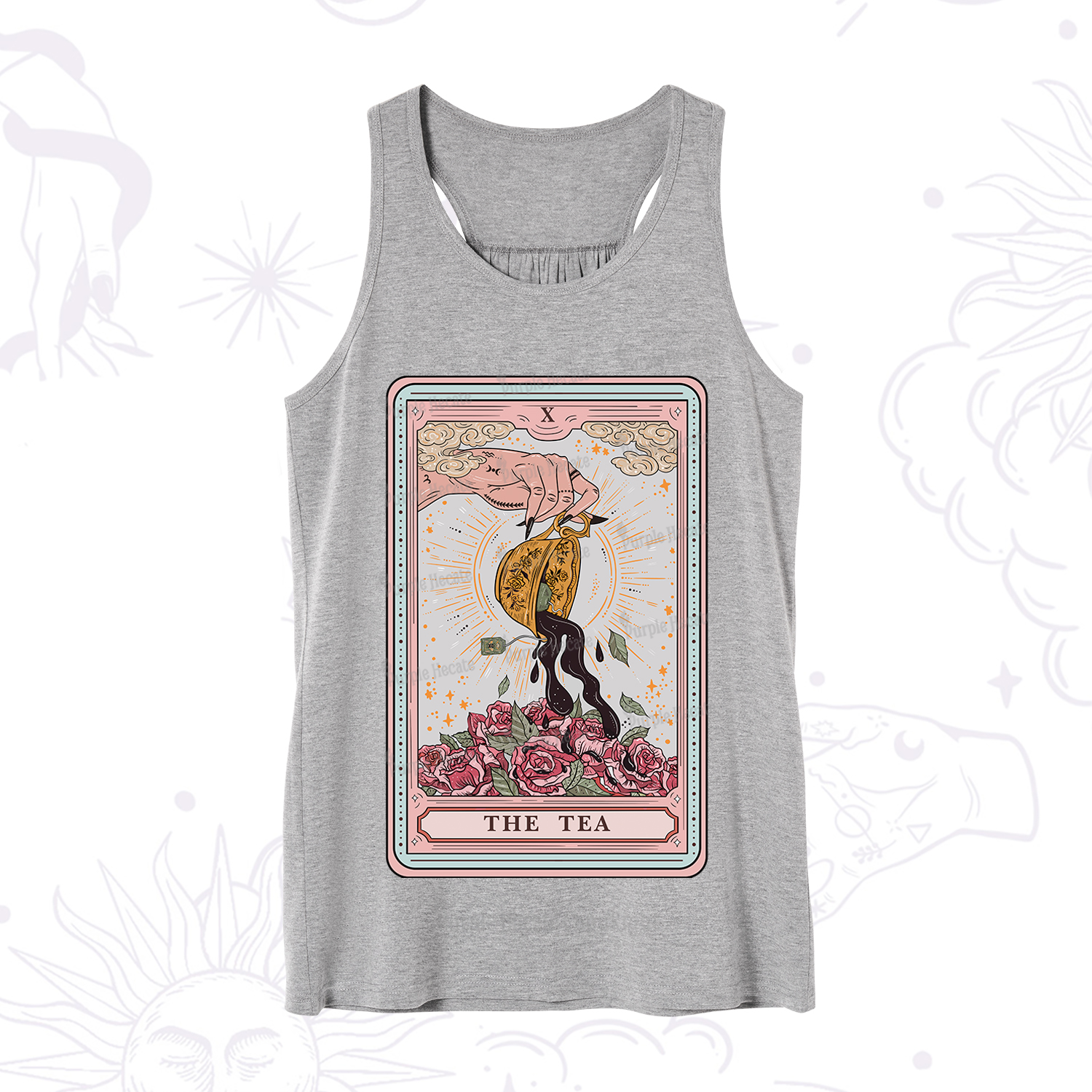 Purplehecate The Tea Food Tarot Card Tank
