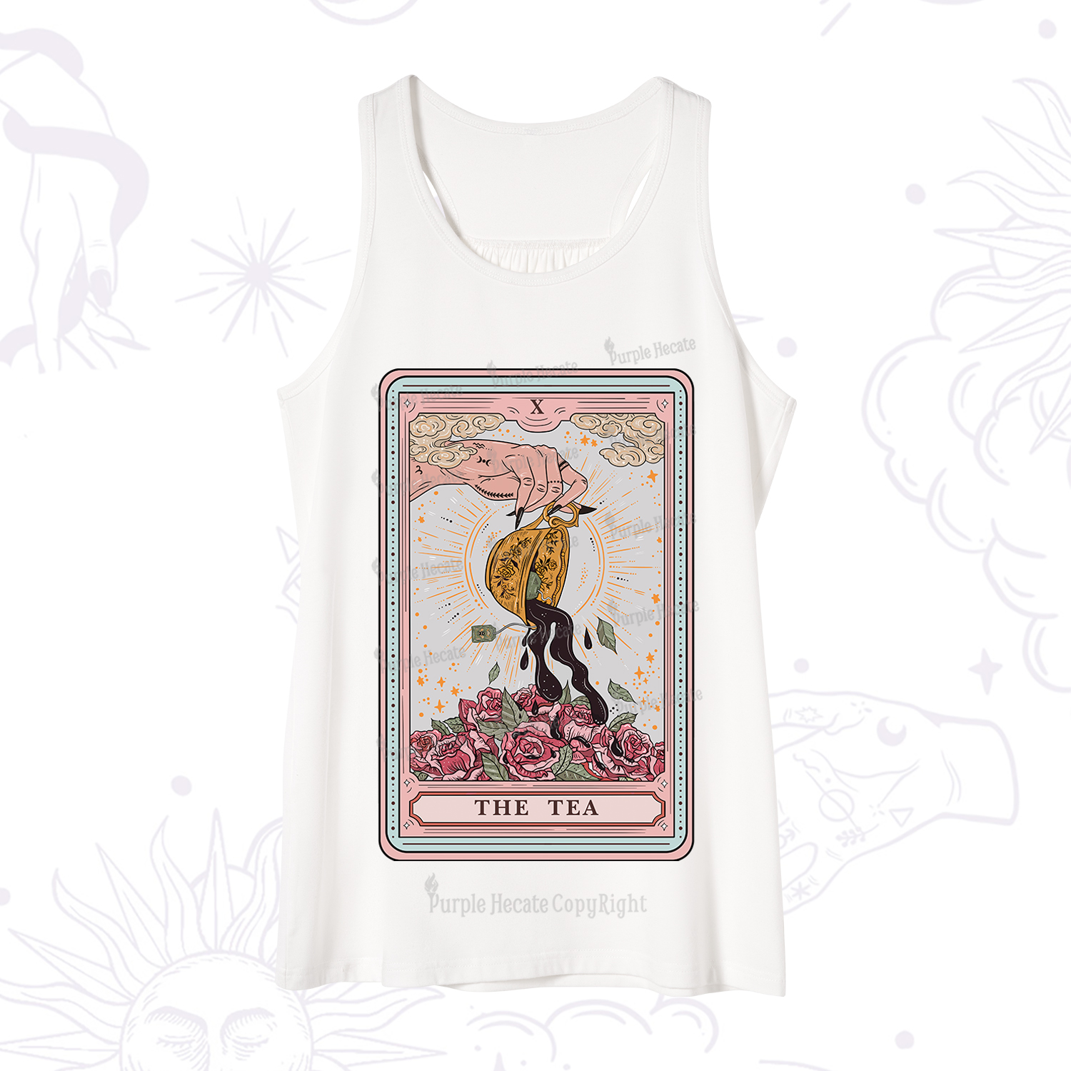 Purplehecate The Tea Food Tarot Card Tank