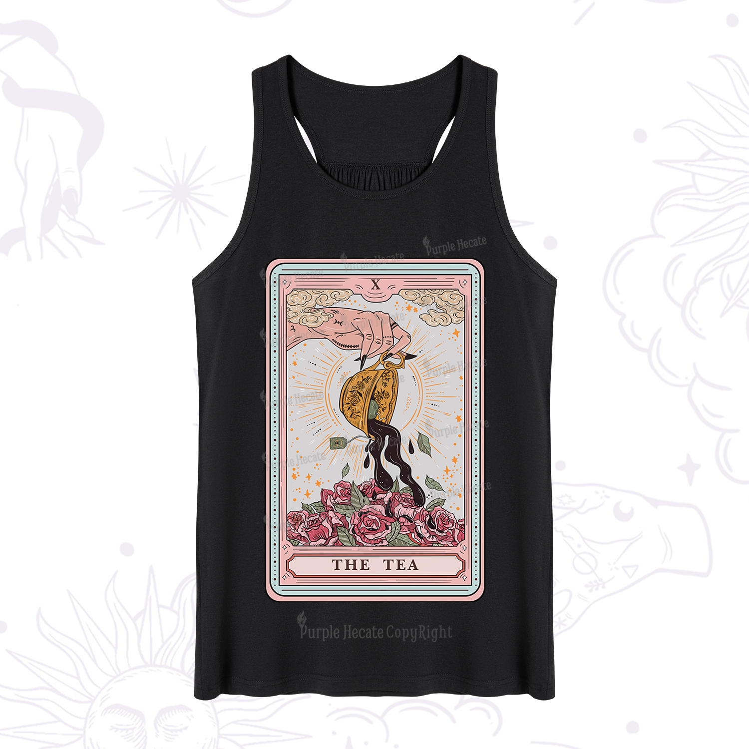 Purplehecate The Tea Food Tarot Card Tank